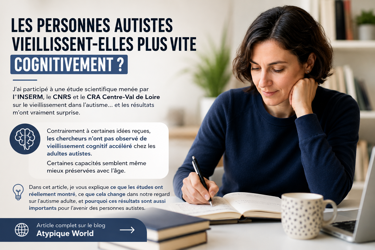 Étude VIA : Les personnes autistes veillissent-elles plus vite cognitivement ?