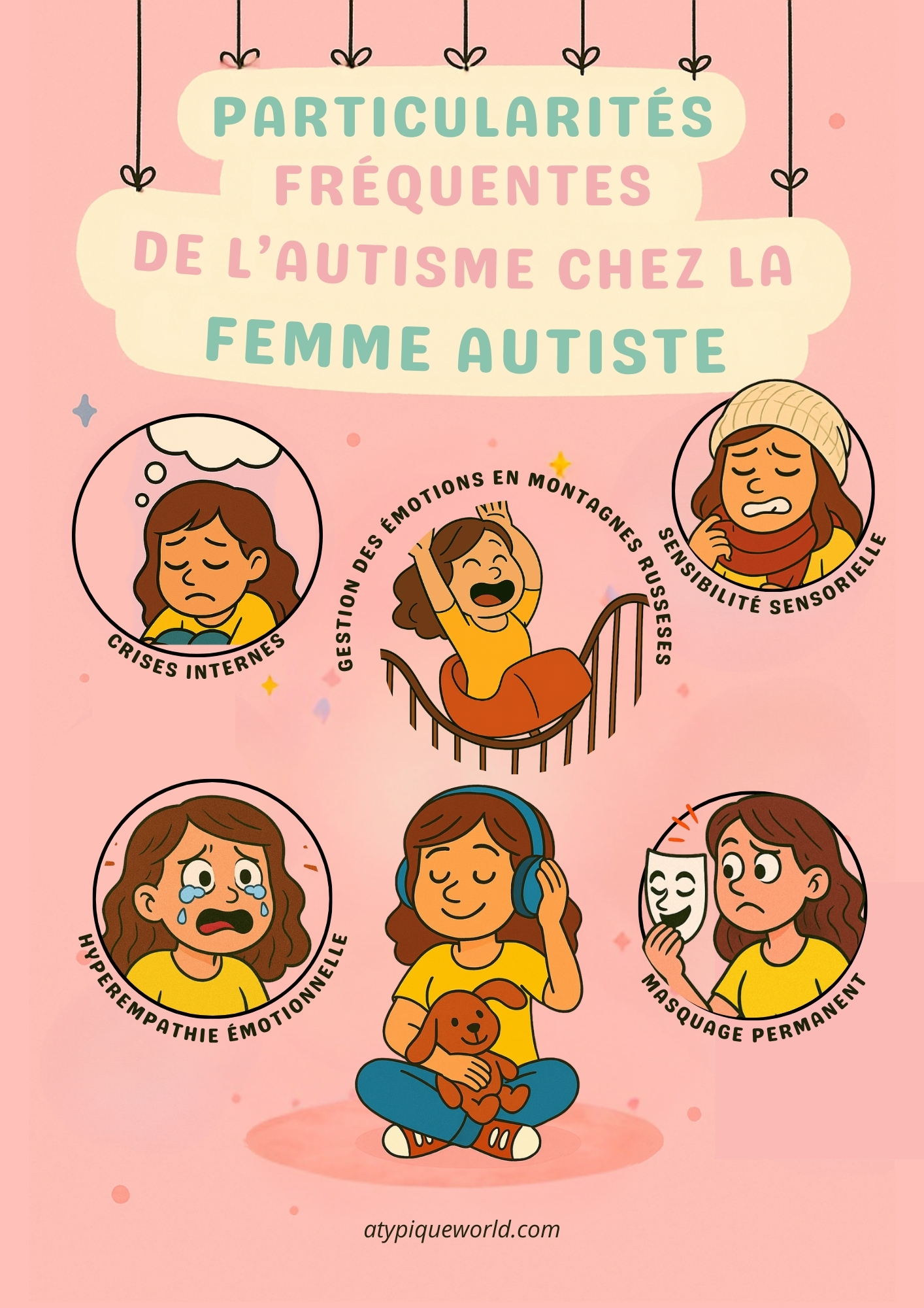 Particularités fréquentes de l’autisme chez la femme autiste