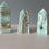 Thumbnail: Caribbean Calcite Towers Bundle (3)  303g | 4" to 3"" high - 1.5" to 2" wide
