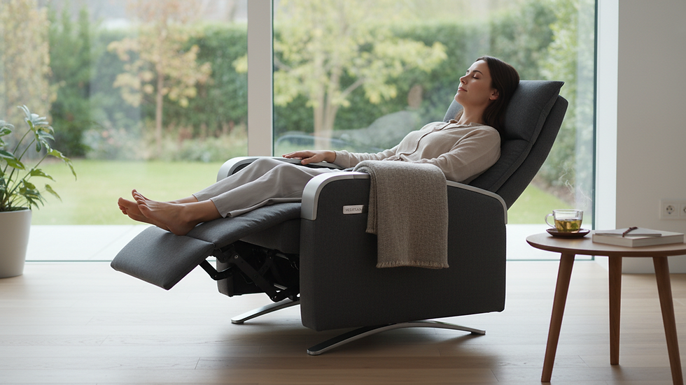Fauteuil relax Neo en position Zéro Gravité