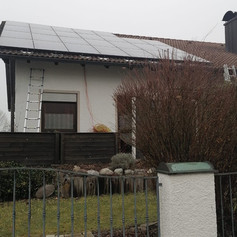Projekt B - installierte Photovoltaikpanels