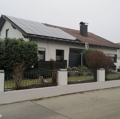 Projekt B - installierte Photovoltaikpanels