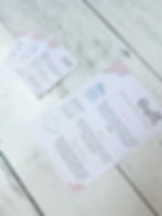 Thumbnail: 5x7 Pink Quilt Care Card Instructions Printable PDF