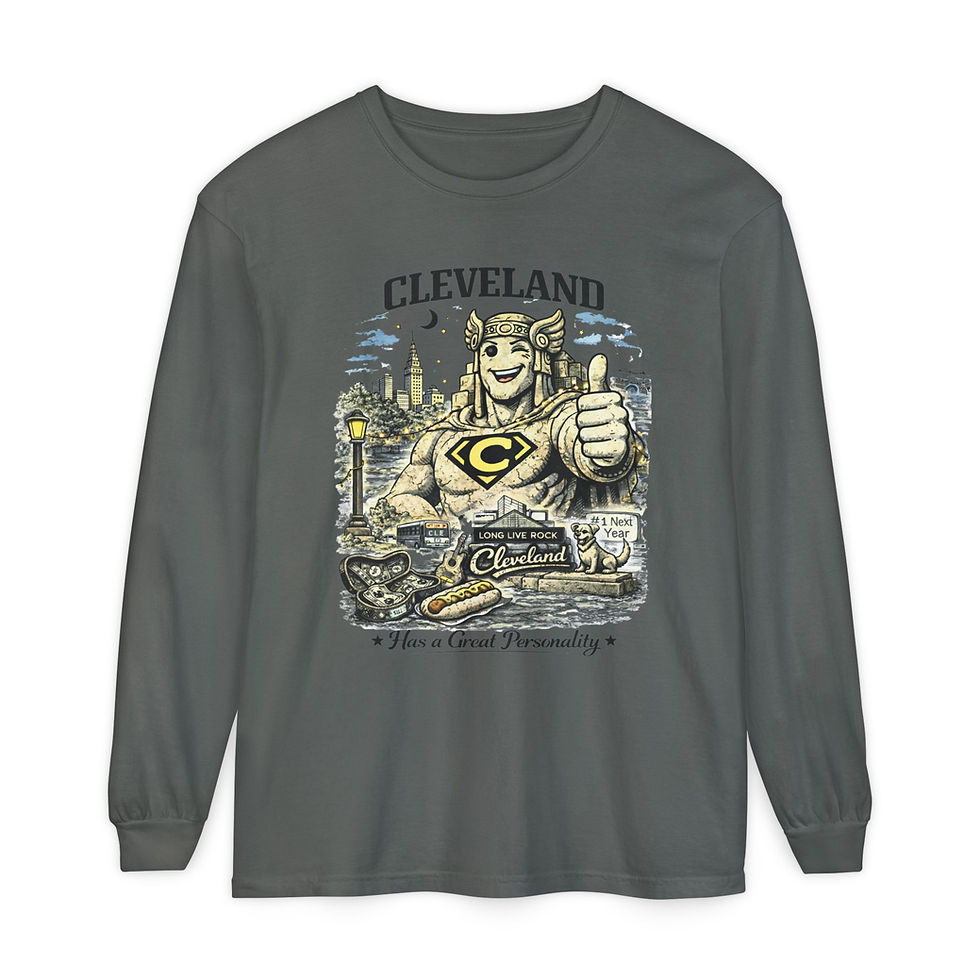 Thumbnail: Cleveland “Has a Great Personality” Long Sleeve Tee