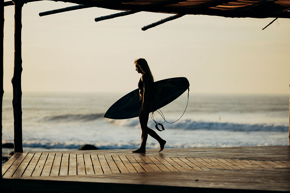 Woman surfer