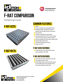 document comparing our F-RAT NX75 and U225 models