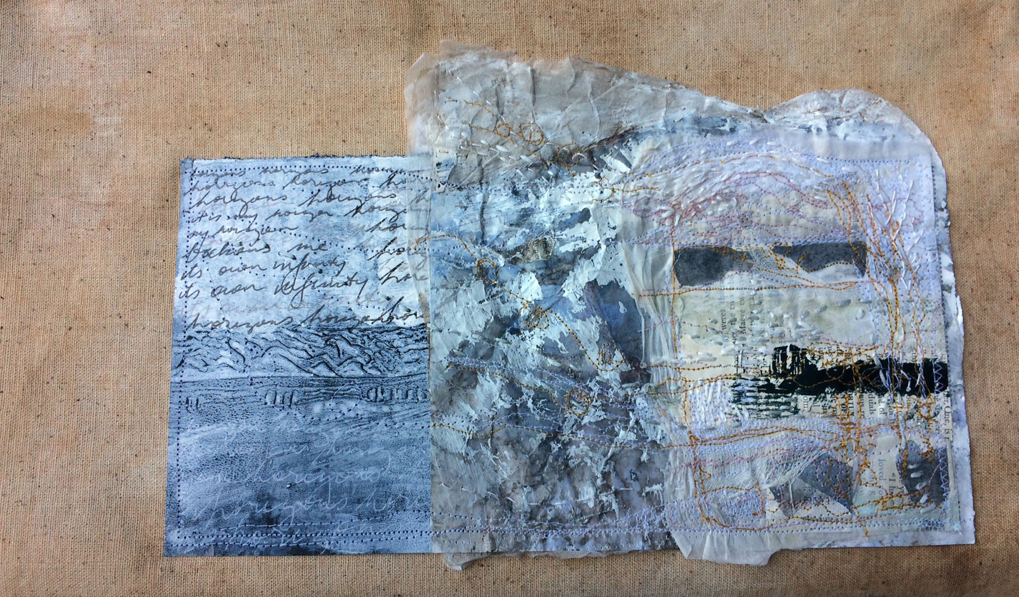 The horizon beckons me