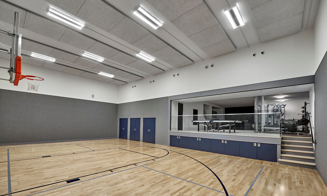 In-home basketball court