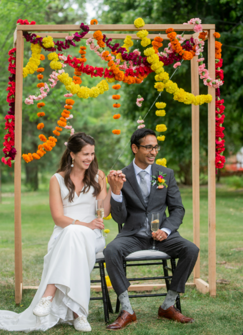 multicultural wedding, Indian wedding, Indian groom, groom style, groom fashion, backyard wedding style
