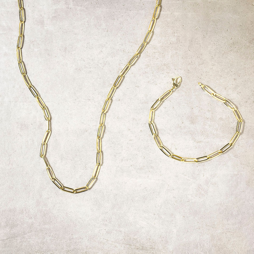 gold paperclip necklace