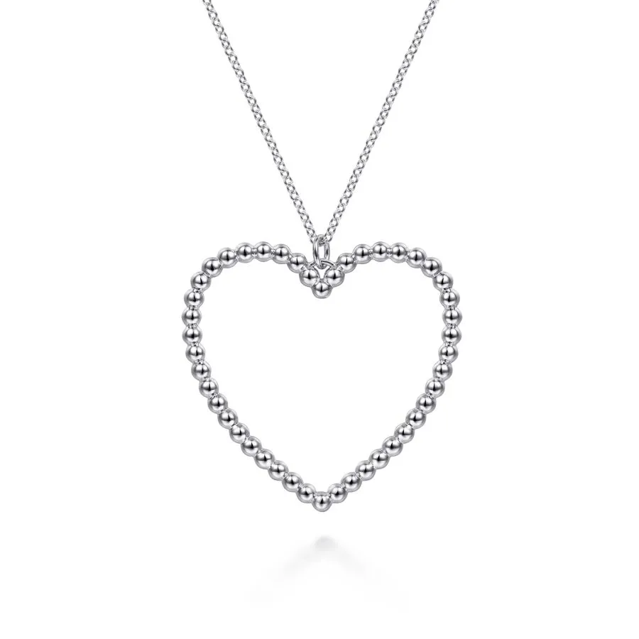 sterling silver necklace, heart necklace, affordable mother's day gift, mother's day jewelry