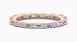 Baguette and Round Eternity Band: $2365