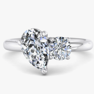toi et moi engagement ring