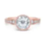 Rose gold Rose-cut diamond engagement ring