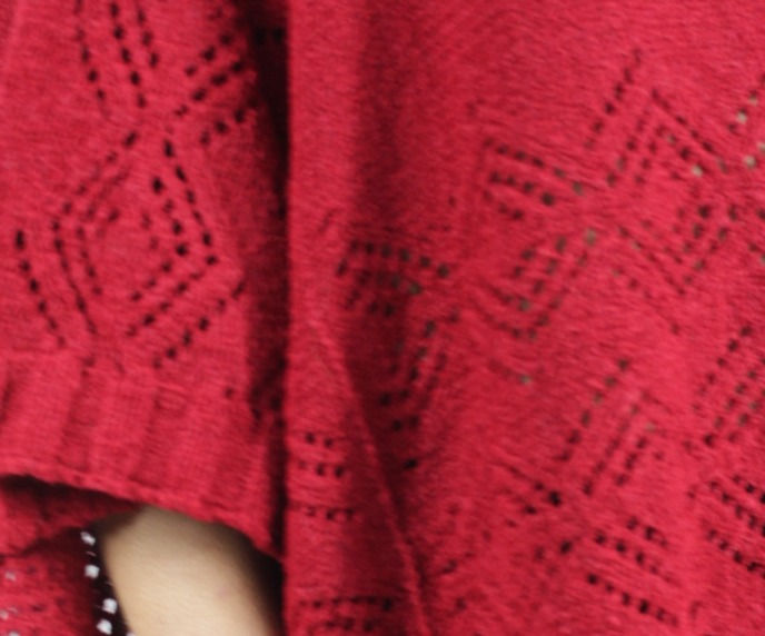 Miniatura: Poncho Rendado em Mousse