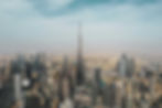 Skyline view of Dubai with the Burj Khalifa under a clear sky