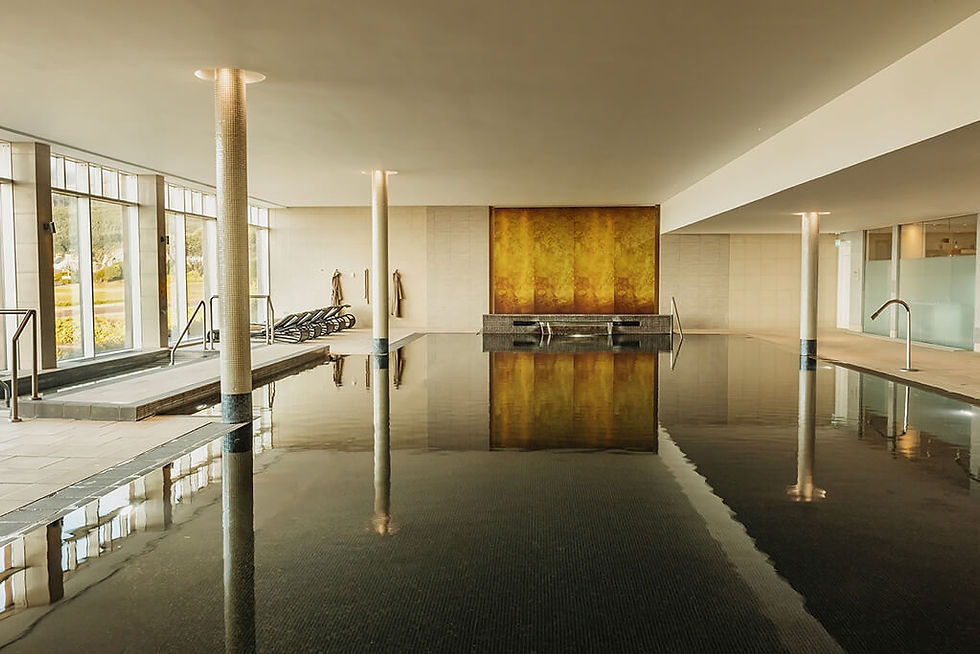 Slieve Donard Hotel’s spa with indoor pool and relaxation area