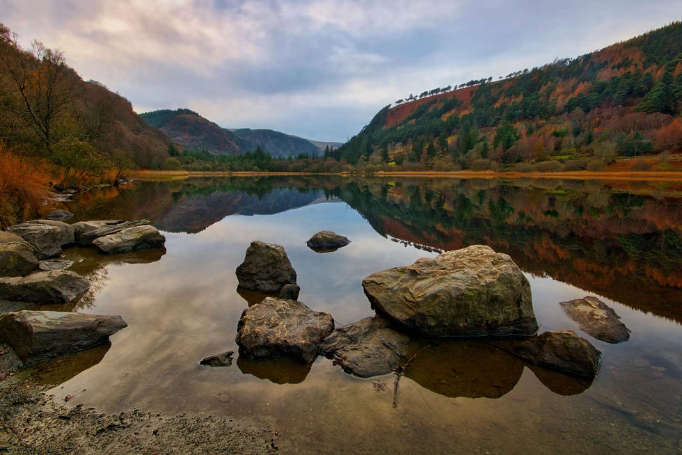 View on the Wicklow Mountains at Glendalough