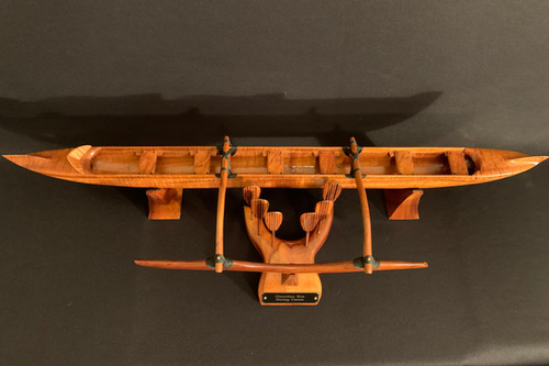 Small Curly Koa Racing Canoe | Kalai Koa Woods