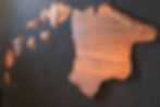 Thumbnail: Extra Large Koa Hawaiian Island Chain Wall Art