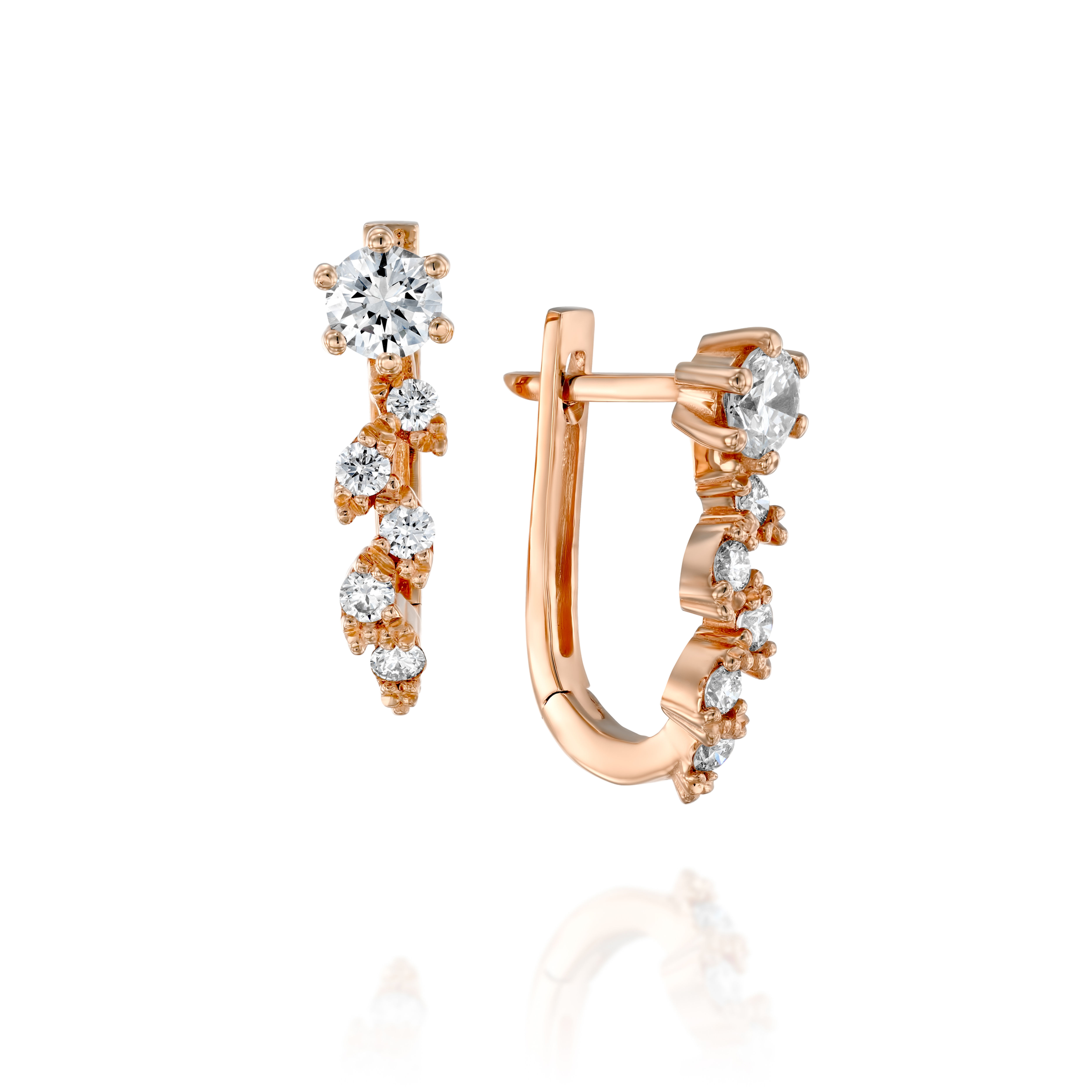 Olivia hoop rose gold