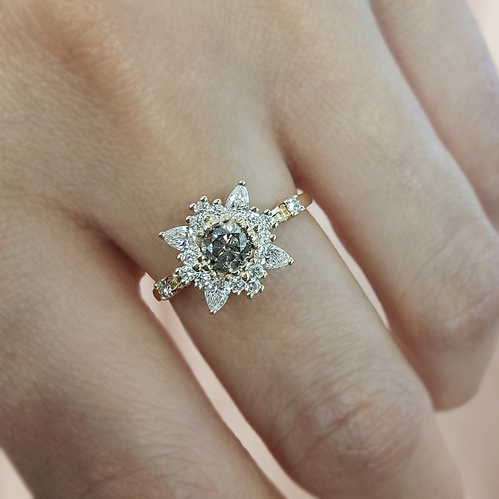 Thumbnail: Emilia salt and pepper rose gold