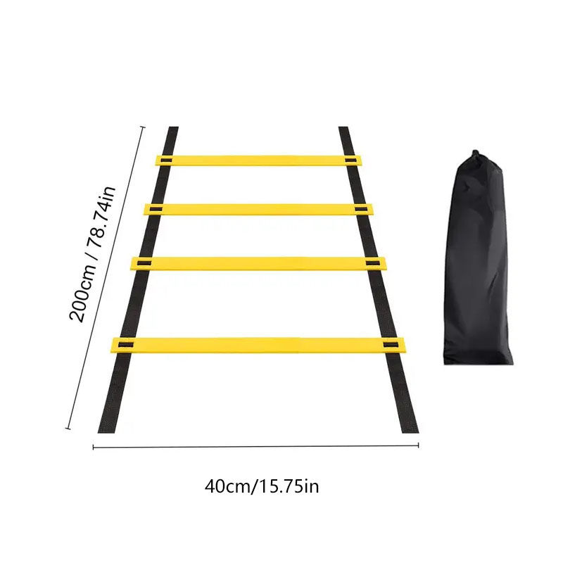Thumbnail: Sports Agility Ladder Football Adjustable Nylon Strap Jumping Ladder Speed  Fitn