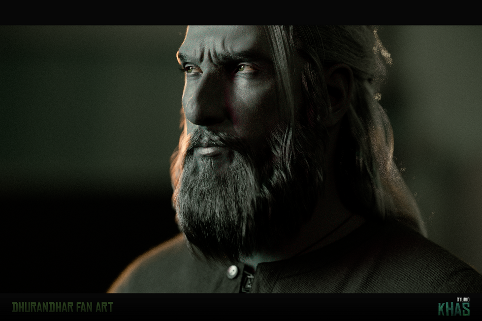 3D Character Render Ranveer Singh Lookalike