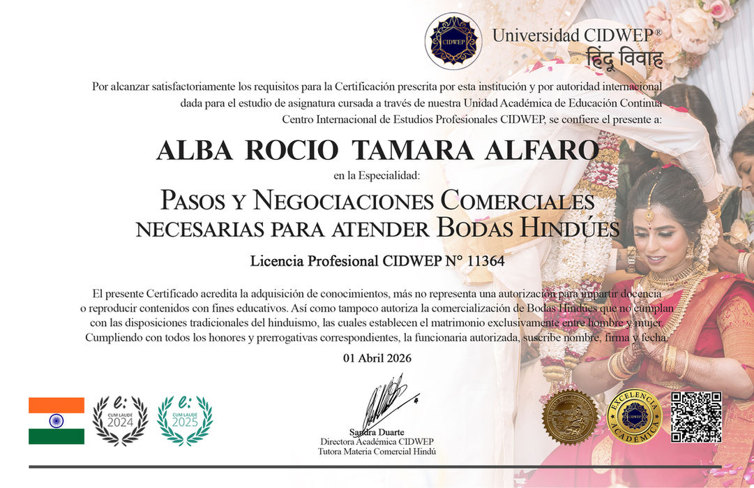 Pasos y Negociaciones Comerciales Necesarias para Atender Bodas Hindúes