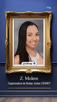 Zarahí Molero Duarte, organizadora de bodas judías certificada por Universidad CIDWEP