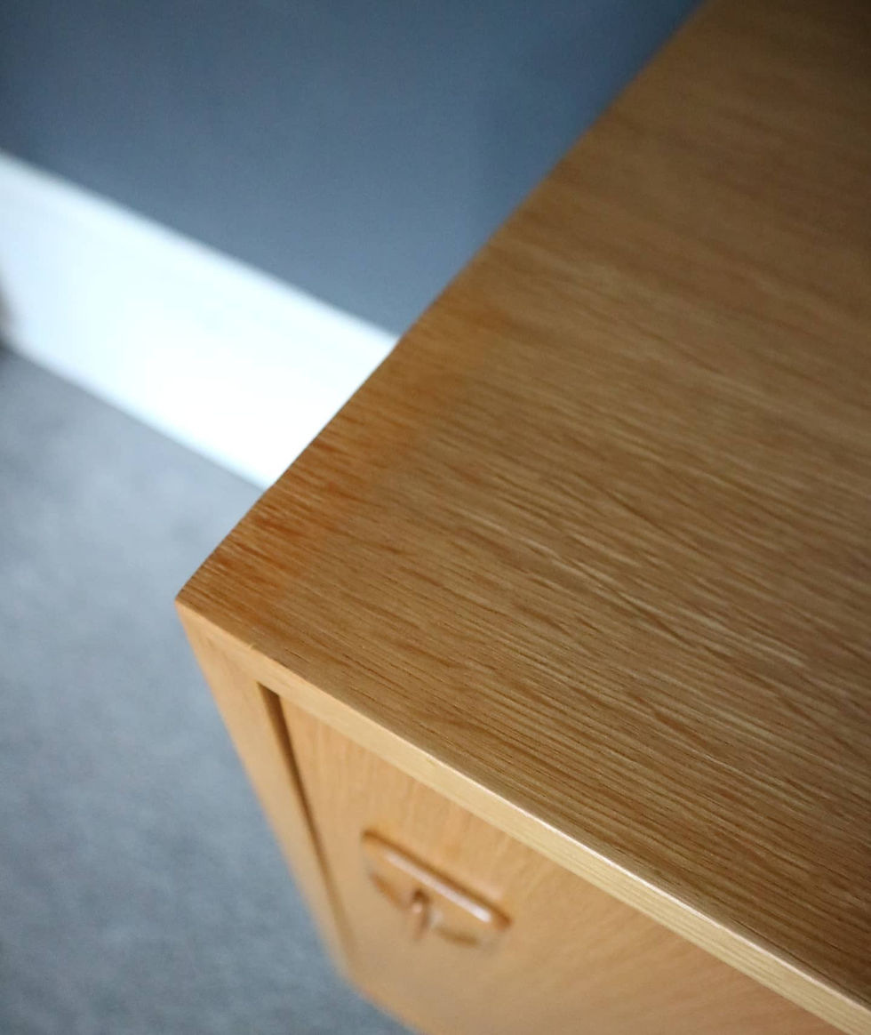 Thumbnail: Vintage Mid Century Danish Domino Mobler Ash Sideboard. Fully Restored.