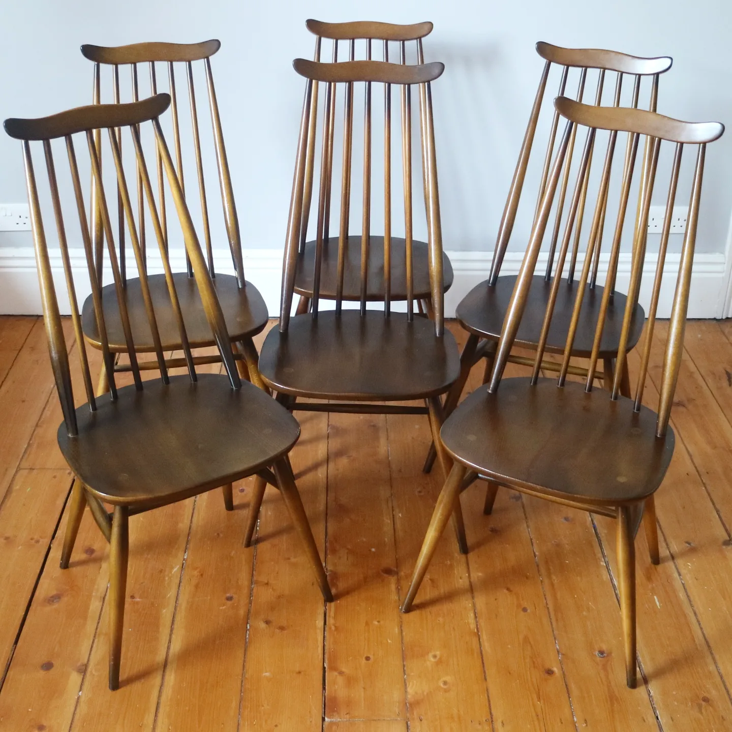Vintage Ercol Goldsmith 369 Dining Chairs