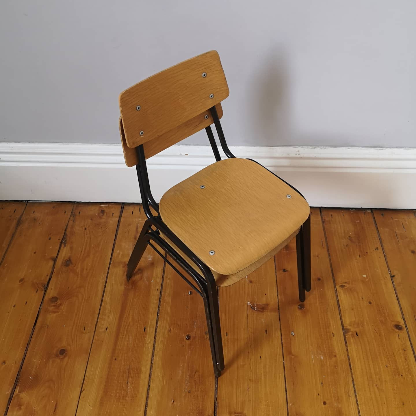 Vintage Small Children's Stackable Chairs.