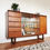 Thumbnail: Vintage Mid Century Teak Narrow Sideboard Drinks Cabinet by Turnidge