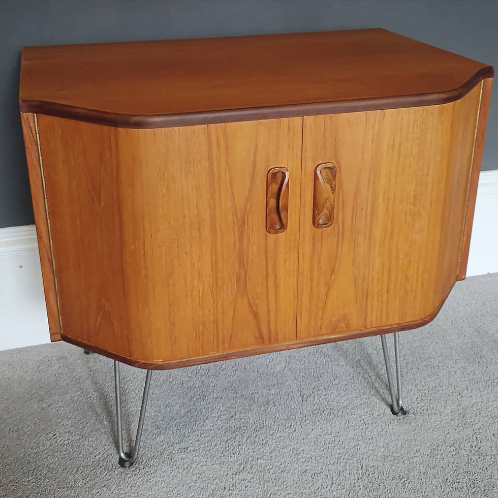 Thumbnail: Vintage Mid Century G Plan Fresco TV Vinyl Cabinet. Fully Restored