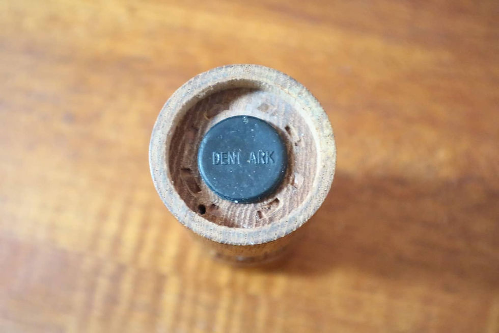 Thumbnail: Vintage Mid Century Danish Teak Salt and Pepper Shakers Grinder