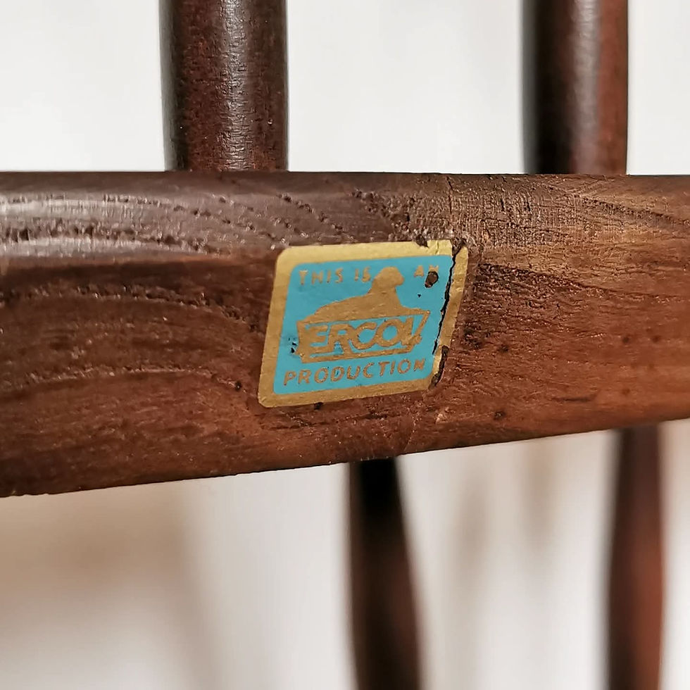 Thumbnail: Two Vintage Mid Century Ercol Windsor Dining Chairs