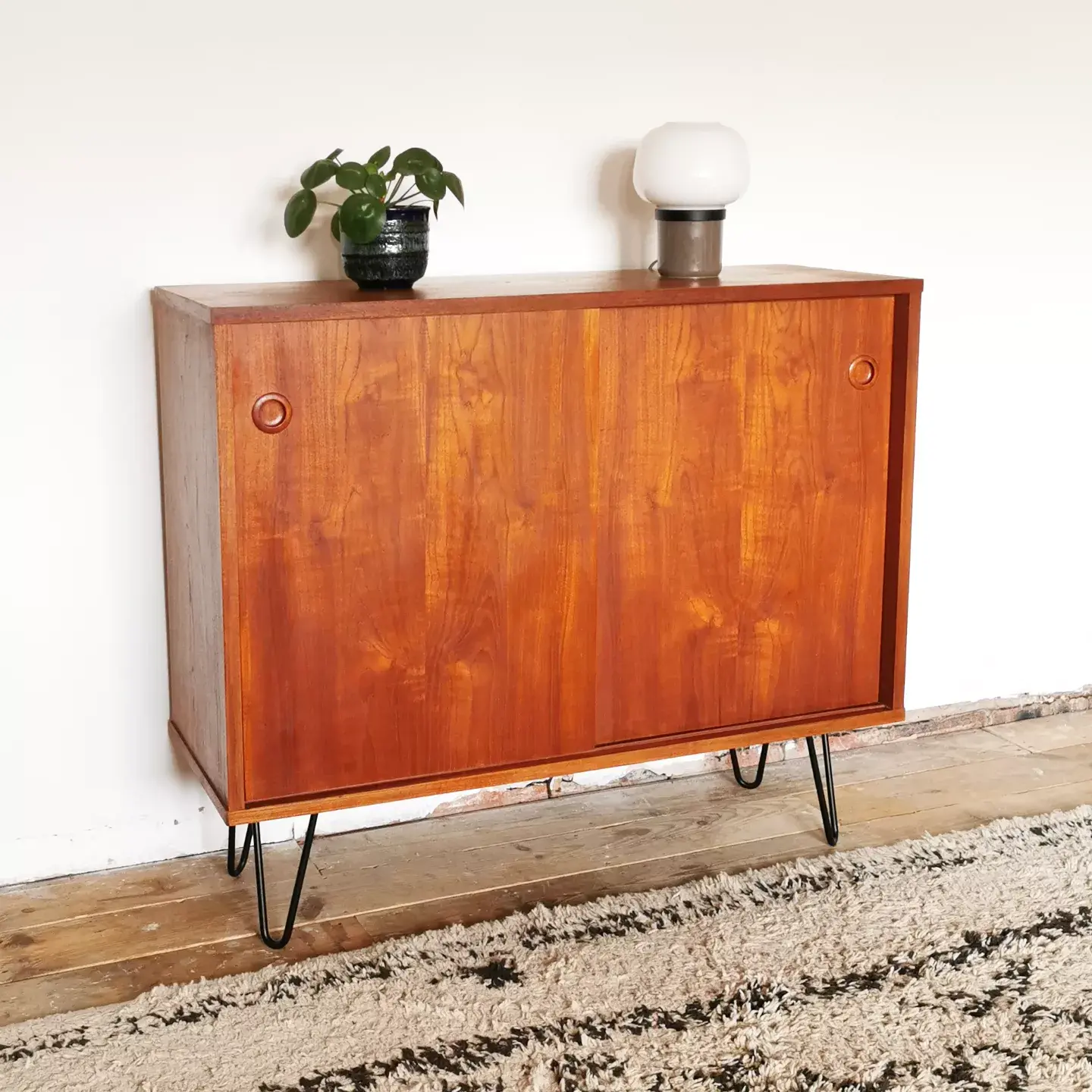 Vintage Mid Century Teak Danish Small Sideboard