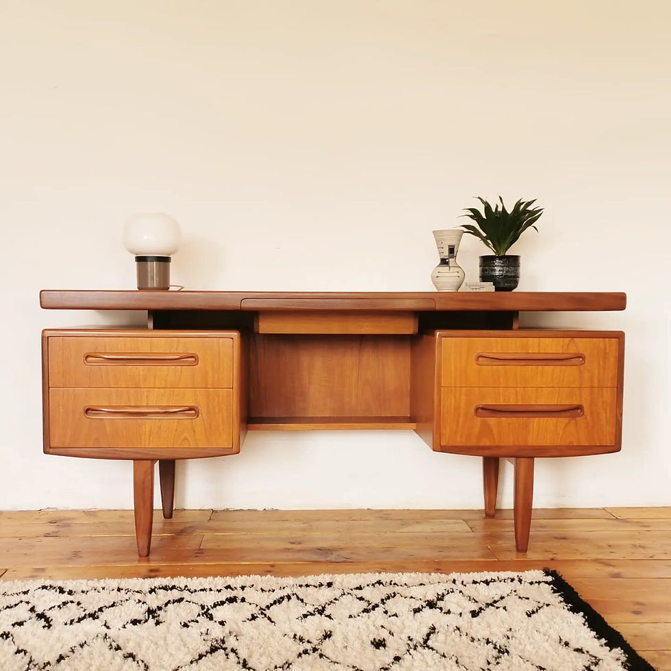 Thumbnail: Vintage Mid Century G Plan Fresco Teak Dressing Table Desk by V B Wilkins 