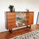 Thumbnail: Vintage Mid Century Teak Narrow Sideboard Drinks Cabinet by Turnidge