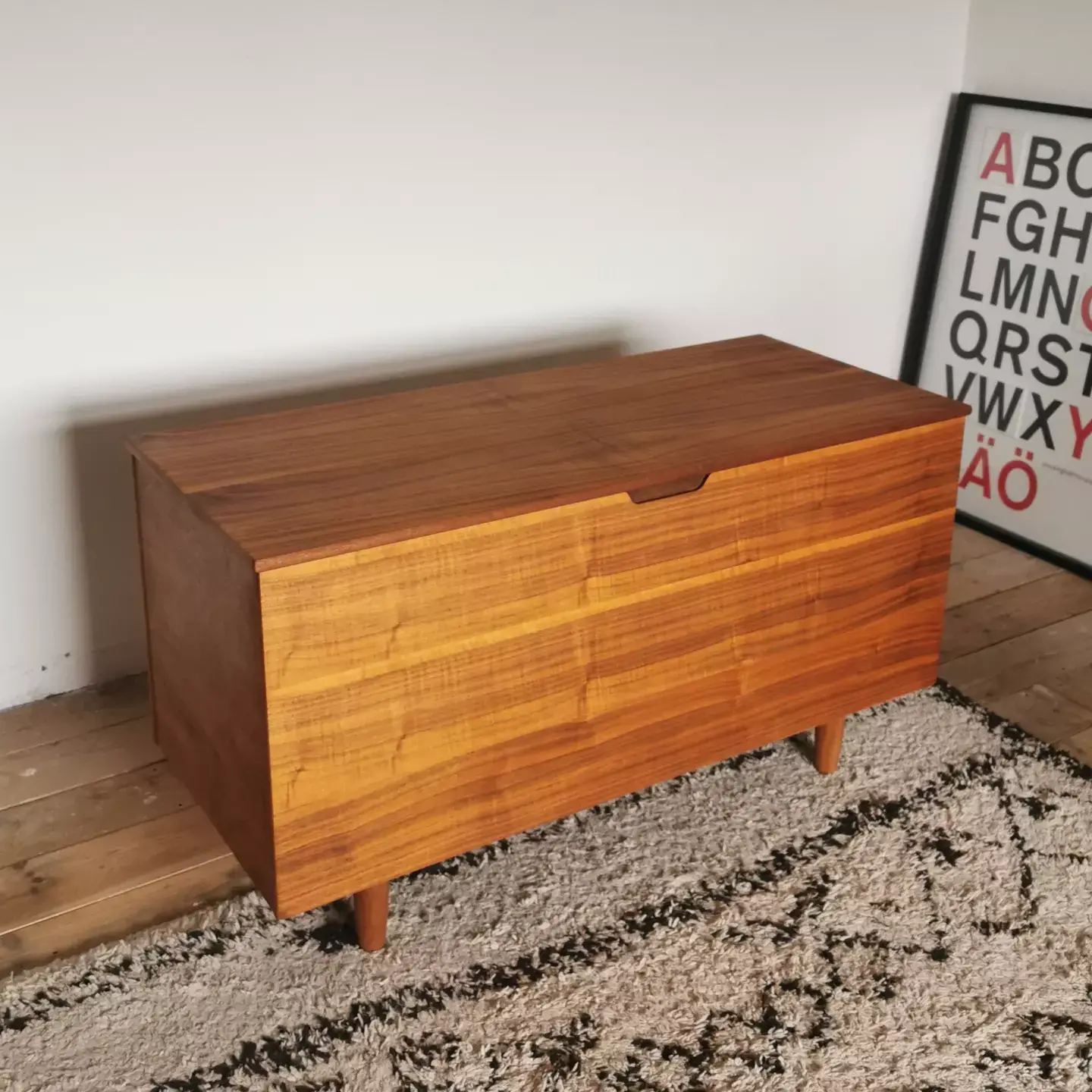 Vintage Mid Century Chest Blanket Box Ottoman by Sutcliffe of Todmorden