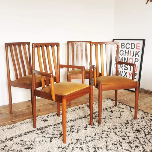 Mid Century Dalescraft Dining Chairs Solid Teak Meredew Dining