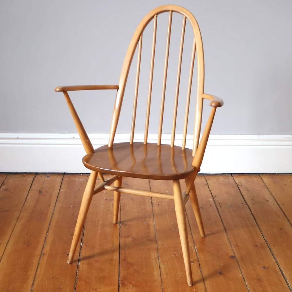 Vintage Ercol Windsor Quaker Carver Blonde Dining Chair