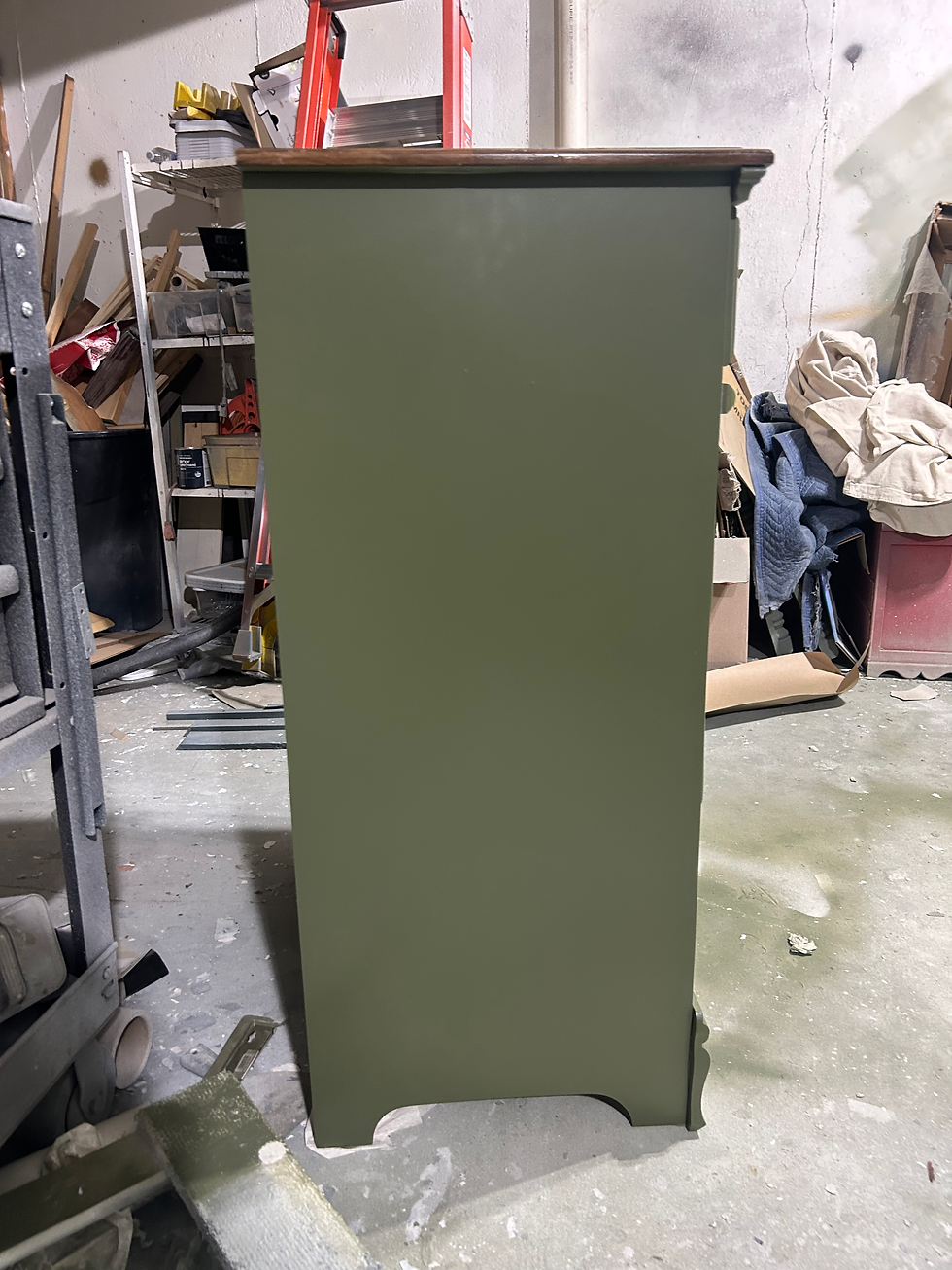 Thumbnail: The Briarford — Refinished Dresser in Mountain Olive