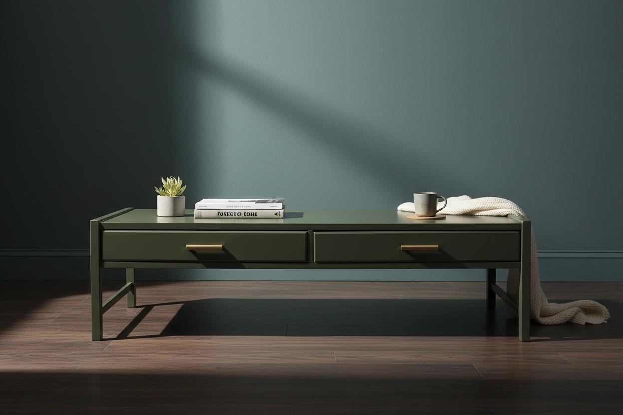 The Calderon — Refinished 2-Drawer Console Table