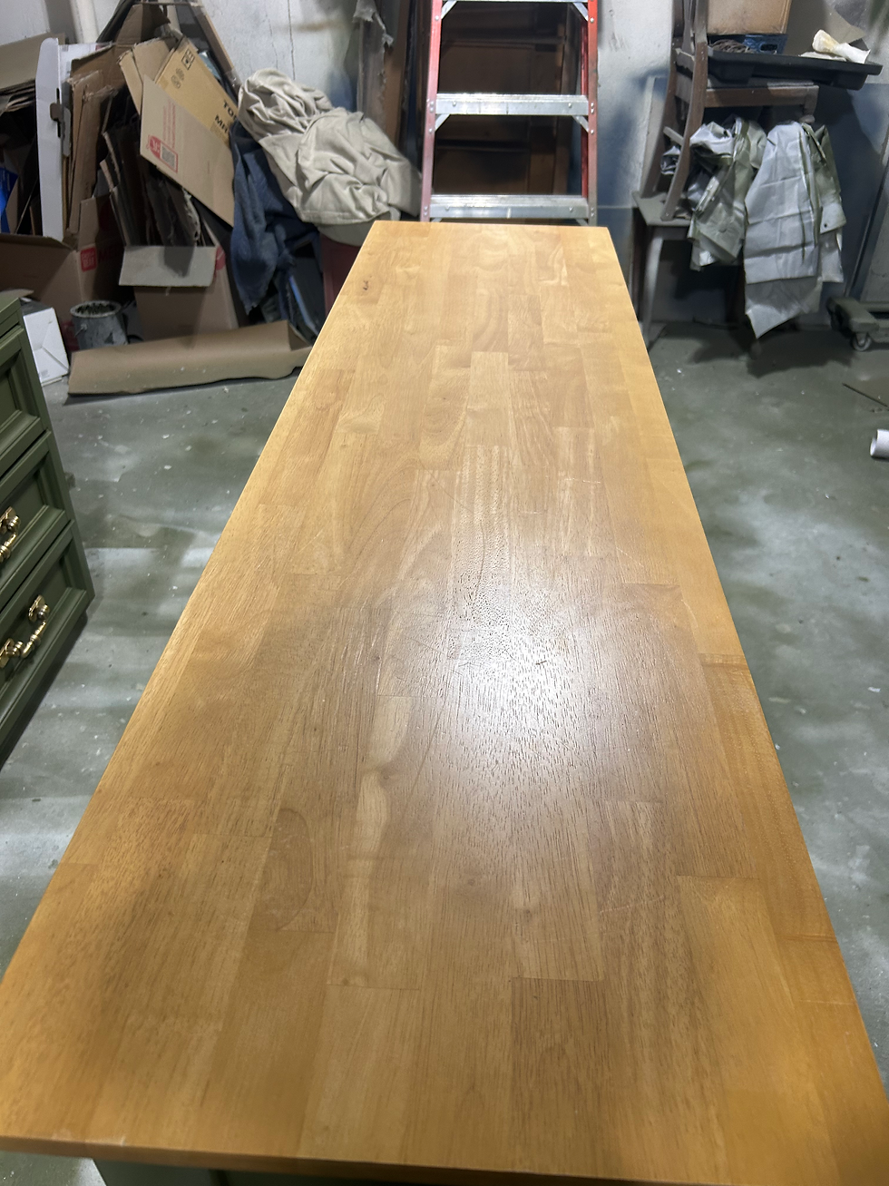 Thumbnail: The Hawthorne — Refinished Sideboard Cabinet in Mountain Olive Green (Satin)