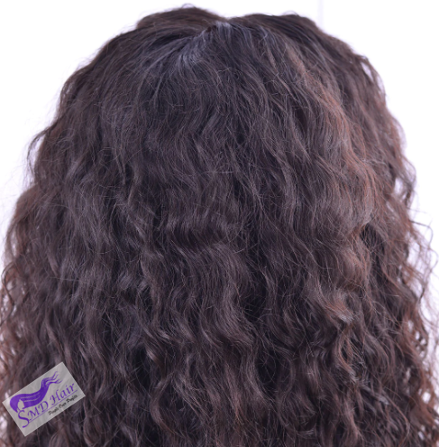 Thumbnail: Natural Curly Temple Hair Full Lace Wig
