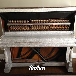 Before and After Piano Disposal. Luna's Piano Movers
