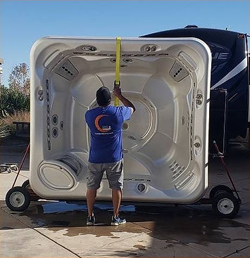 Spa Dolly System. Jacuzzi movers in Los Angeles