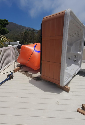 The Spa Wedge has lifted the hot tub onto its side. Spa Mover - Hot Tub Movers - Jacuzzi Movers - Tough Spa Move - Difficult Spa Move - Los Angeles Spa Movers - Orange County Spa Movers - Los Angeles Hot Tub Movers - Orange County Hot Tub Movers - Inland Empire Spa Mover - Inlad Empie Hot Tub Movers - Ventura County Spa Movers - Ventura Count Hot Tub Movers - Ventura County Jacuzzi Movers Luna's Hot Tub Movers - Luna's Spa Moving - Luna's Spa Moving - Luna Spa Moving - Luna's Jacuzzi Movers - Luna's Hot Tub Movers - Luna's Spa Moving - Luna's Spa Moving - Luna Spa Moving - Luna's Jacuzzi Movers